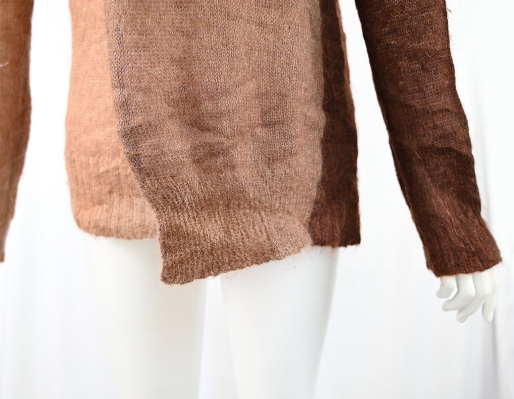 Triptych Mohair Asymmetric Layered Sweater