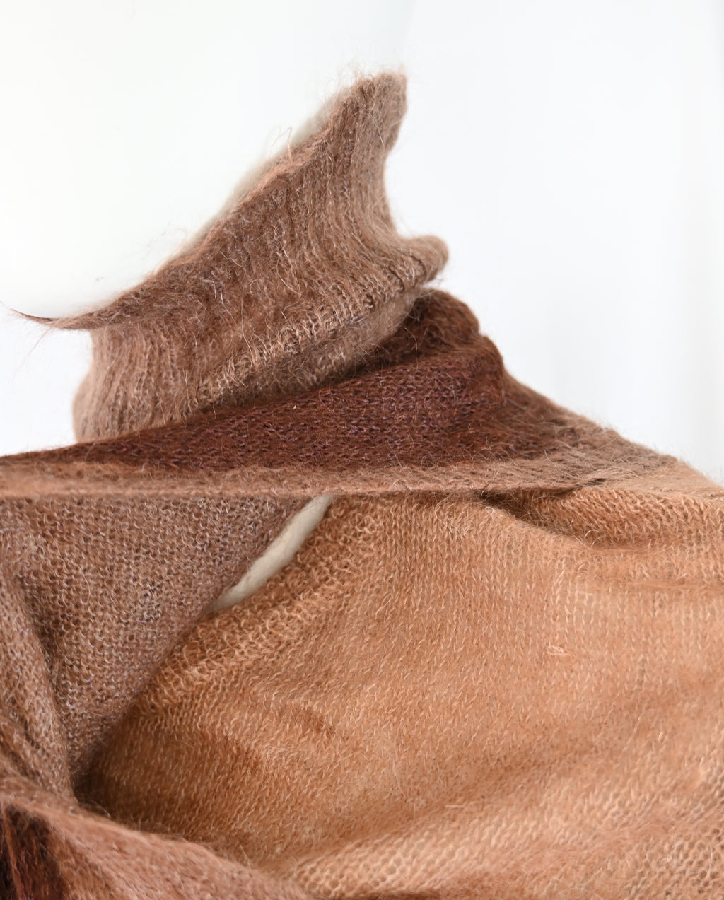 Triptych Mohair Asymmetric Layered Sweater