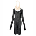 Jean Colonna 2000 Knit Dress with Scarf