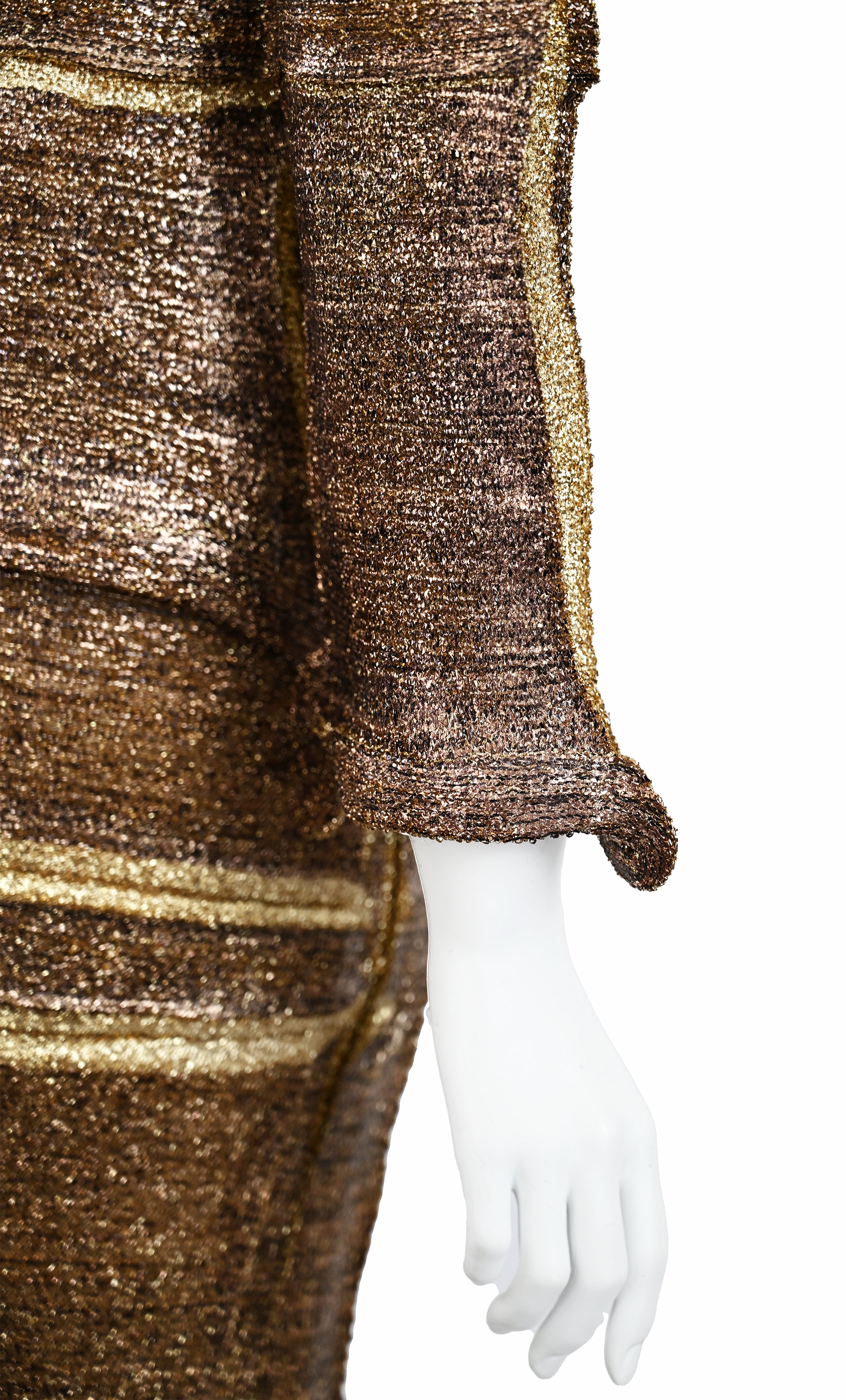 Yoshiki Hishinuma Runway Metallic Lurex Skirt Set