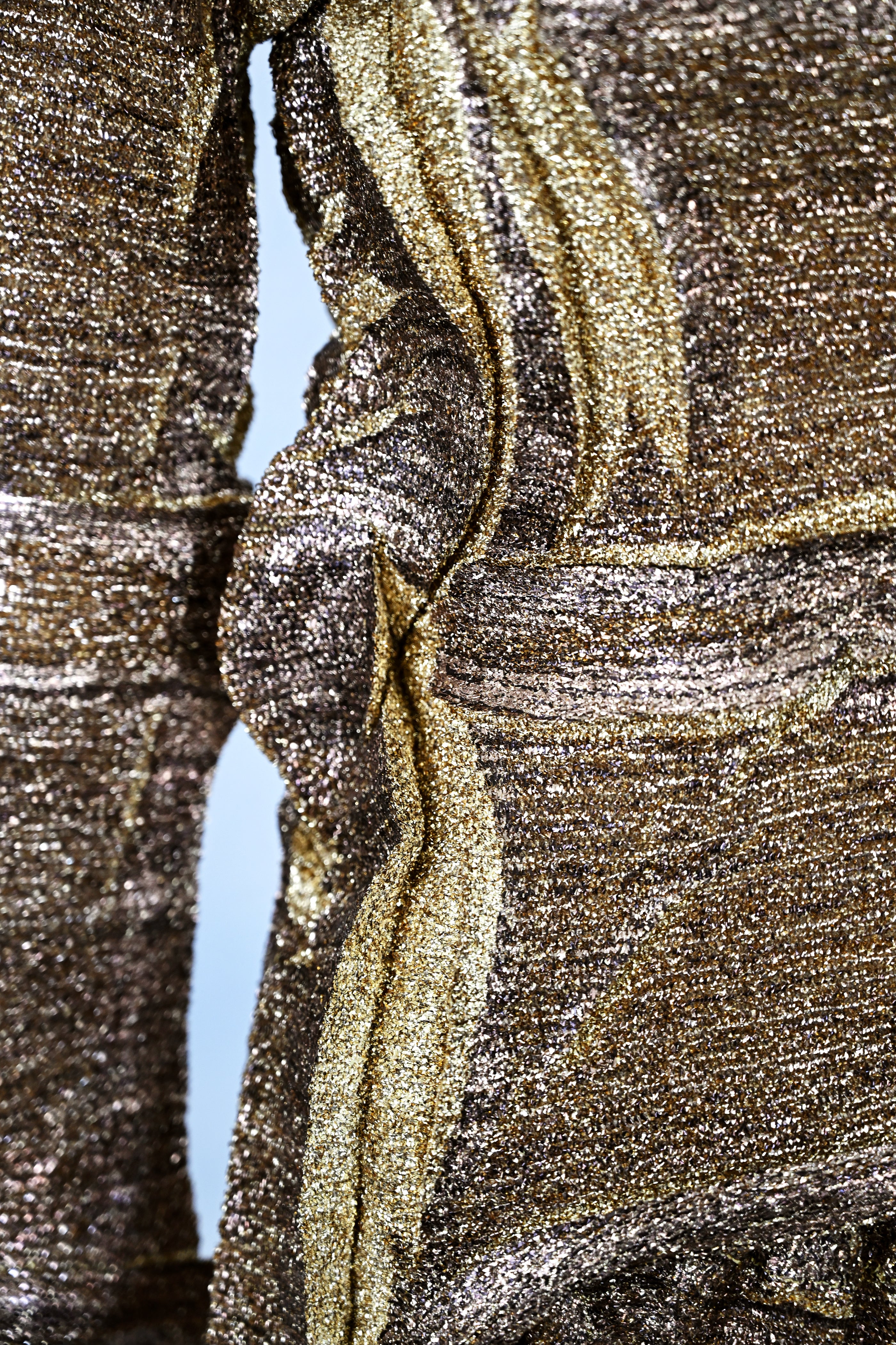 Yoshiki Hishinuma Runway Metallic Lurex Skirt Set