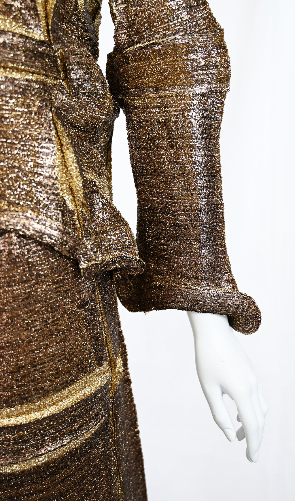 Yoshiki Hishinuma Runway Metallic Lurex Skirt Set