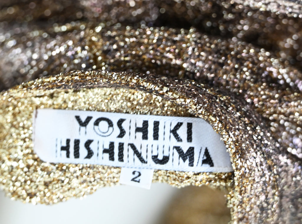 Yoshiki Hishinuma Runway Metallic Lurex Skirt Set
