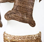 Yoshiki Hishinuma Runway Metallic Lurex Skirt Set