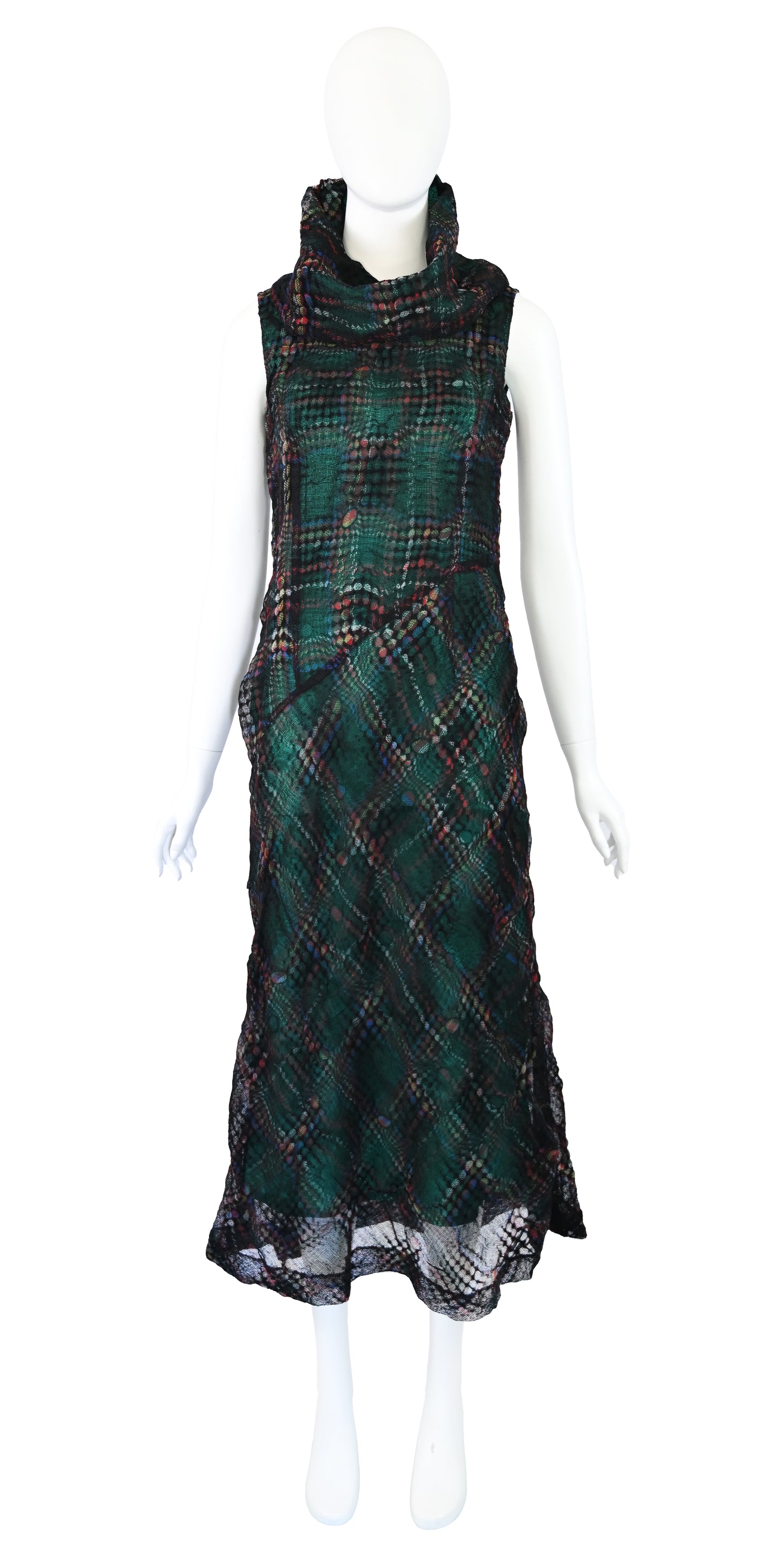 Tabasa Kint Dress with Scarf