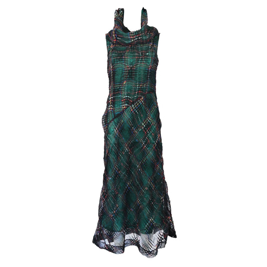 Tabasa Kint Dress with Scarf