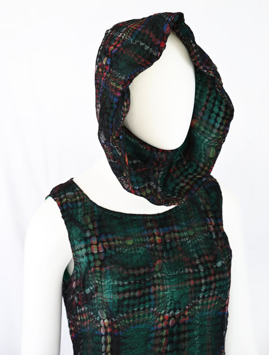 Tabasa Kint Dress with Scarf