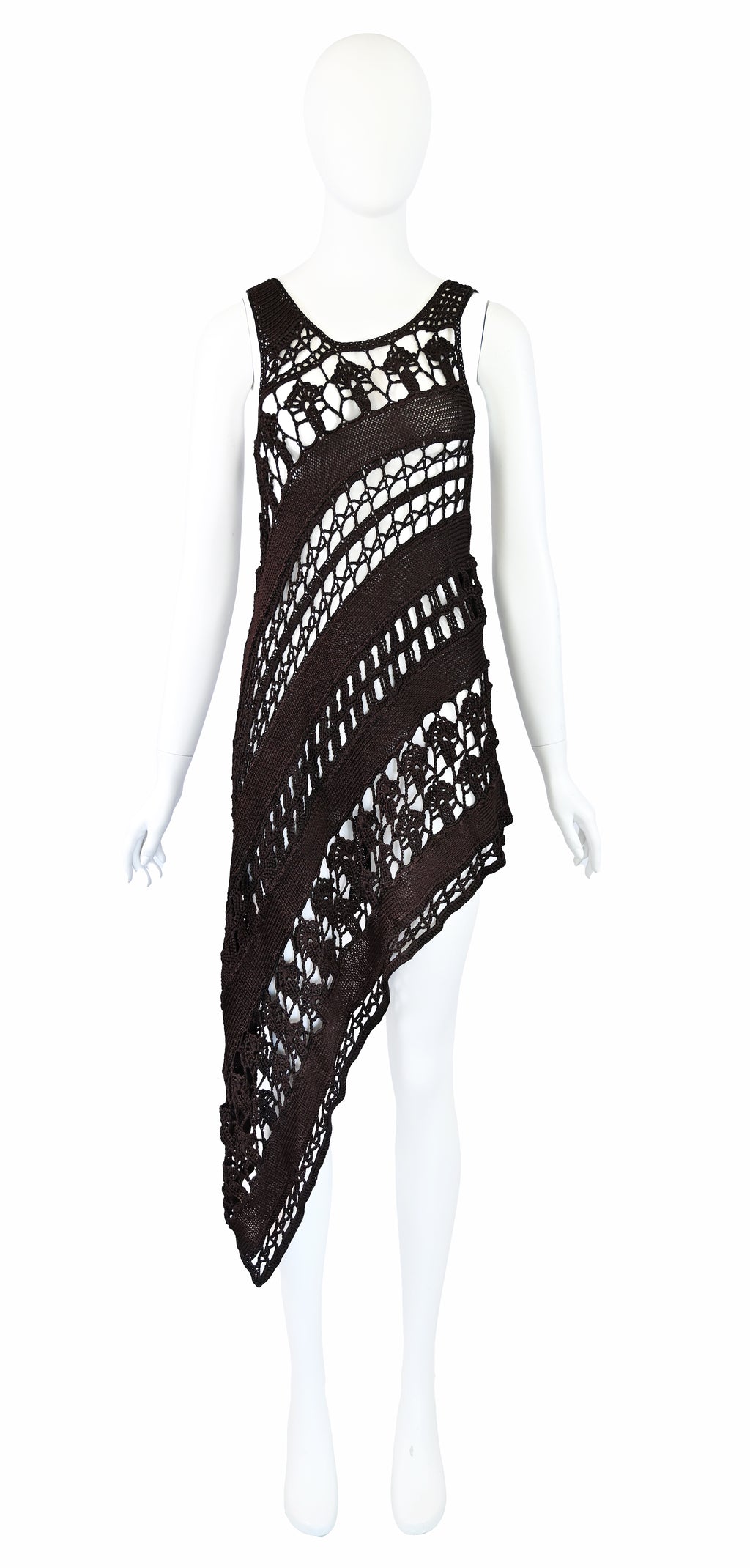 Yohji Yamamoto SS 1990 Runway Crochet Dress