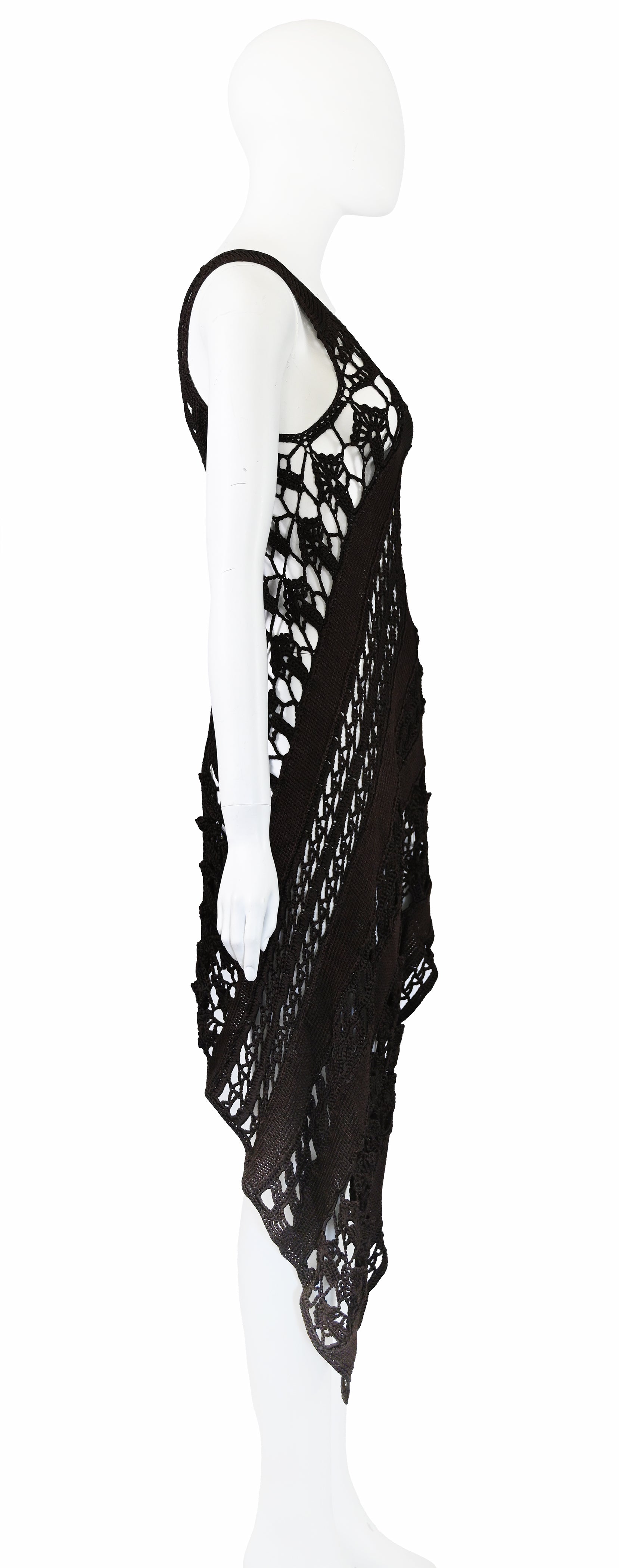 Yohji Yamamoto SS 1990 Runway Crochet Dress