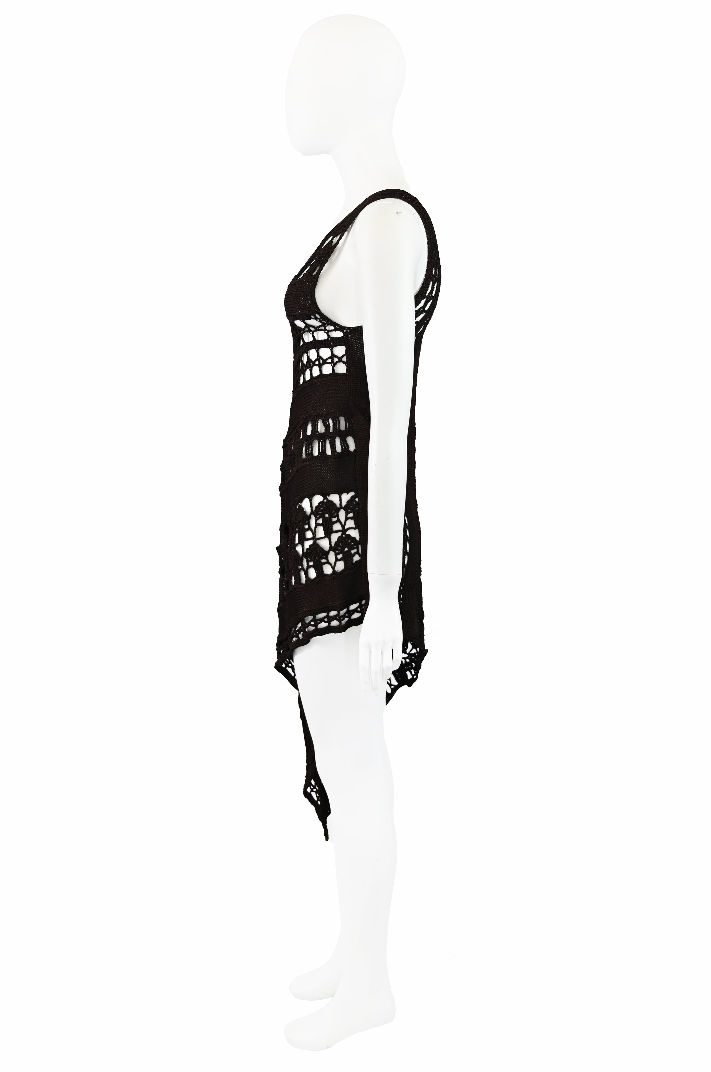 Yohji Yamamoto SS 1990 Runway Crochet Dress