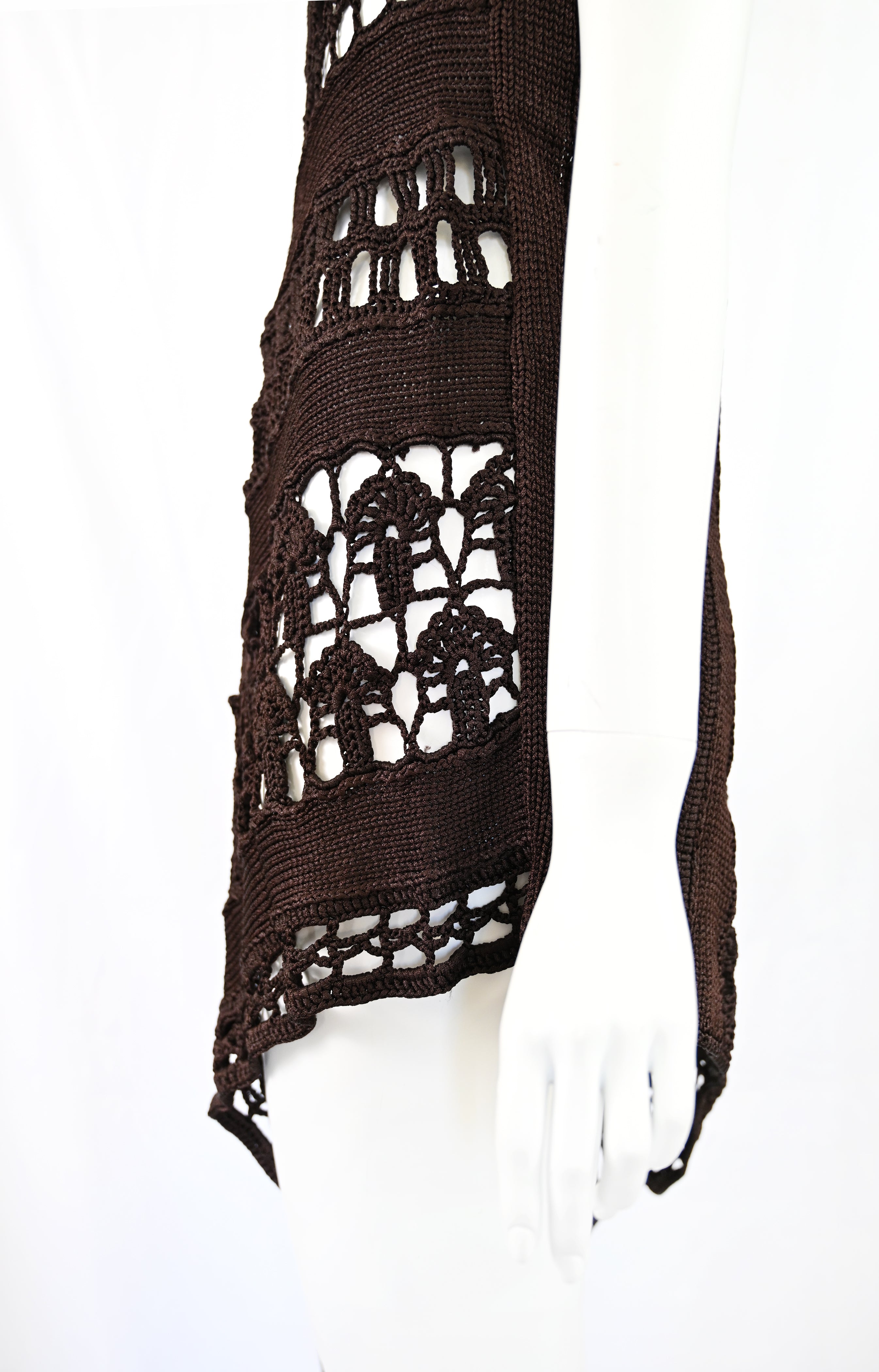 Yohji Yamamoto SS 1990 Runway Crochet Dress