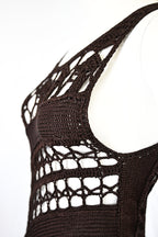 Yohji Yamamoto SS 1990 Runway Crochet Dress