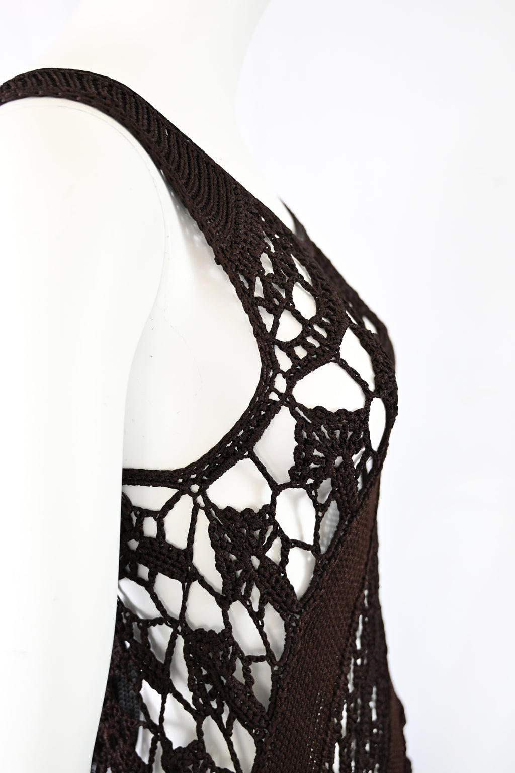 Yohji Yamamoto SS 1990 Runway Crochet Dress