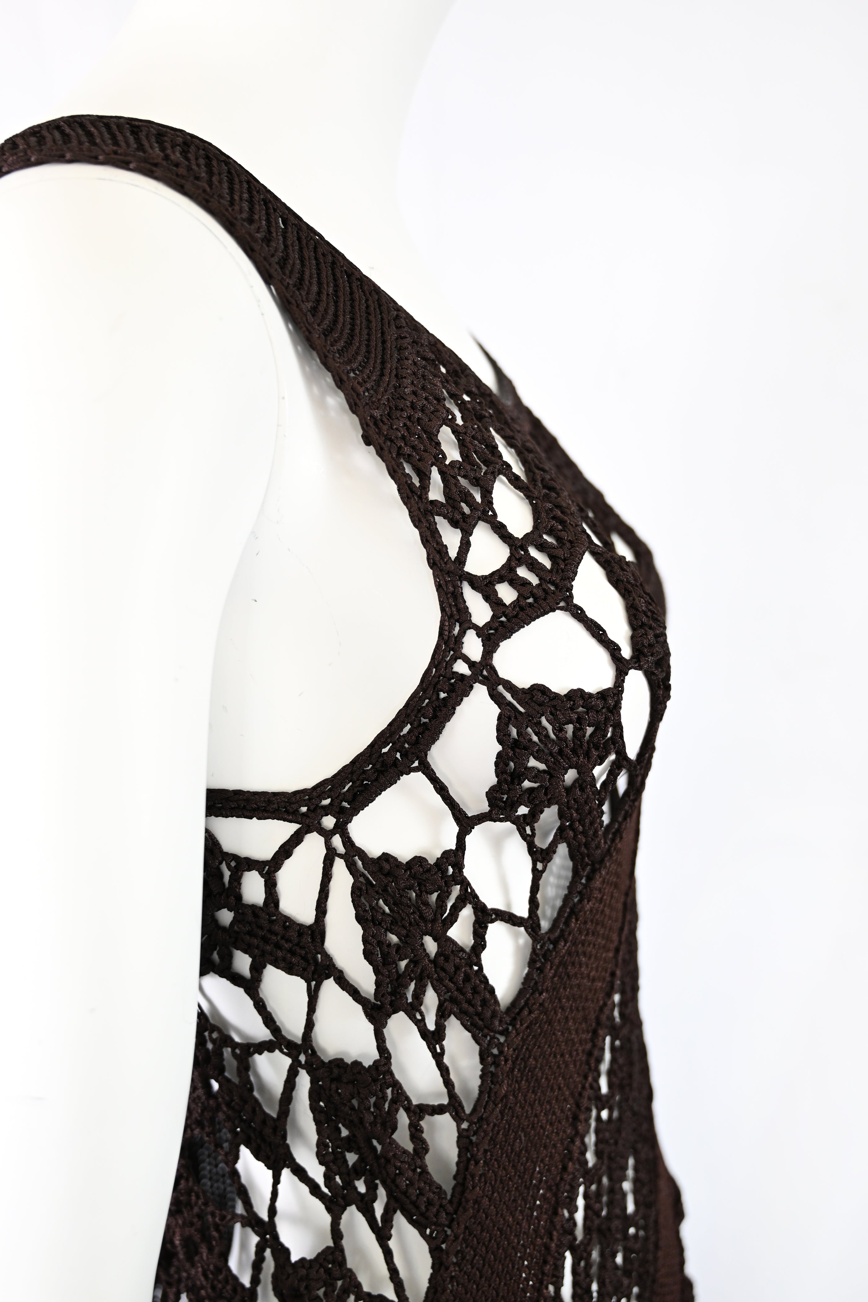 Yohji Yamamoto SS 1990 Runway Crochet Dress