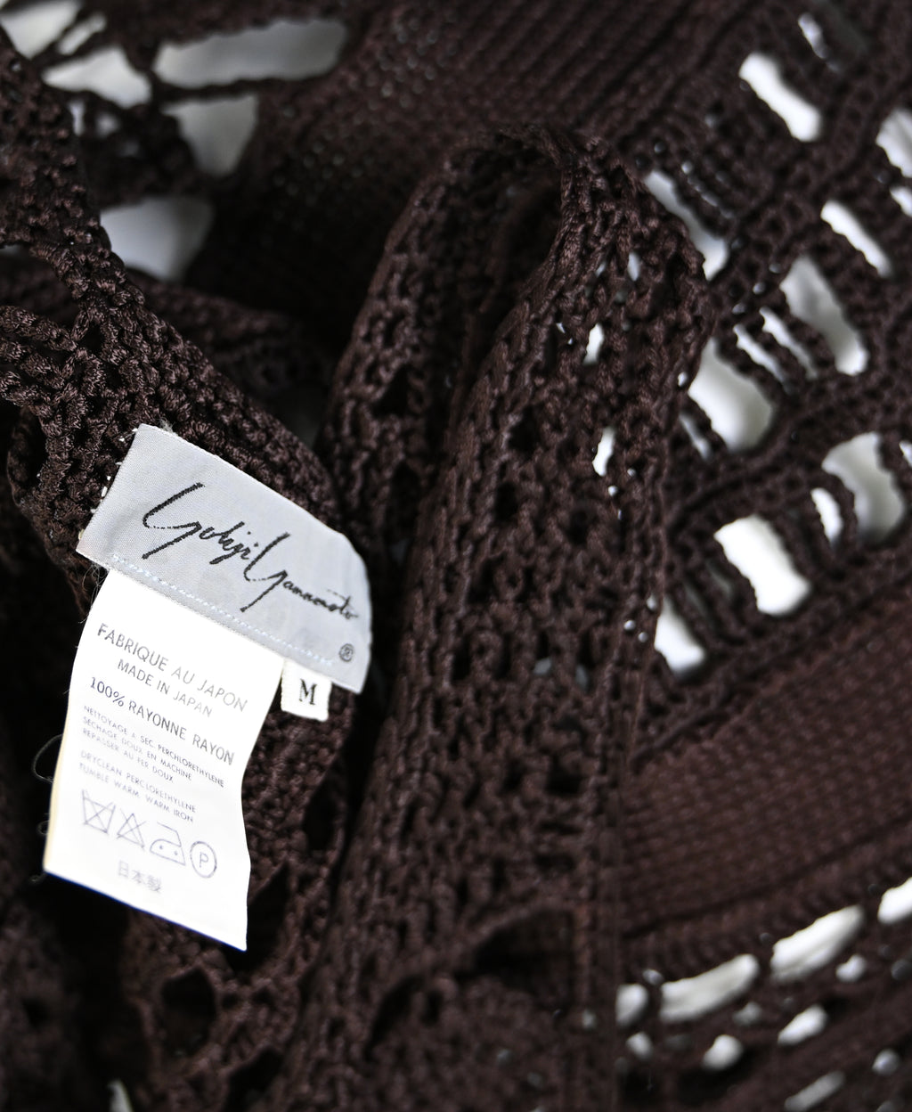 Yohji Yamamoto SS 1990 Runway Crochet Dress