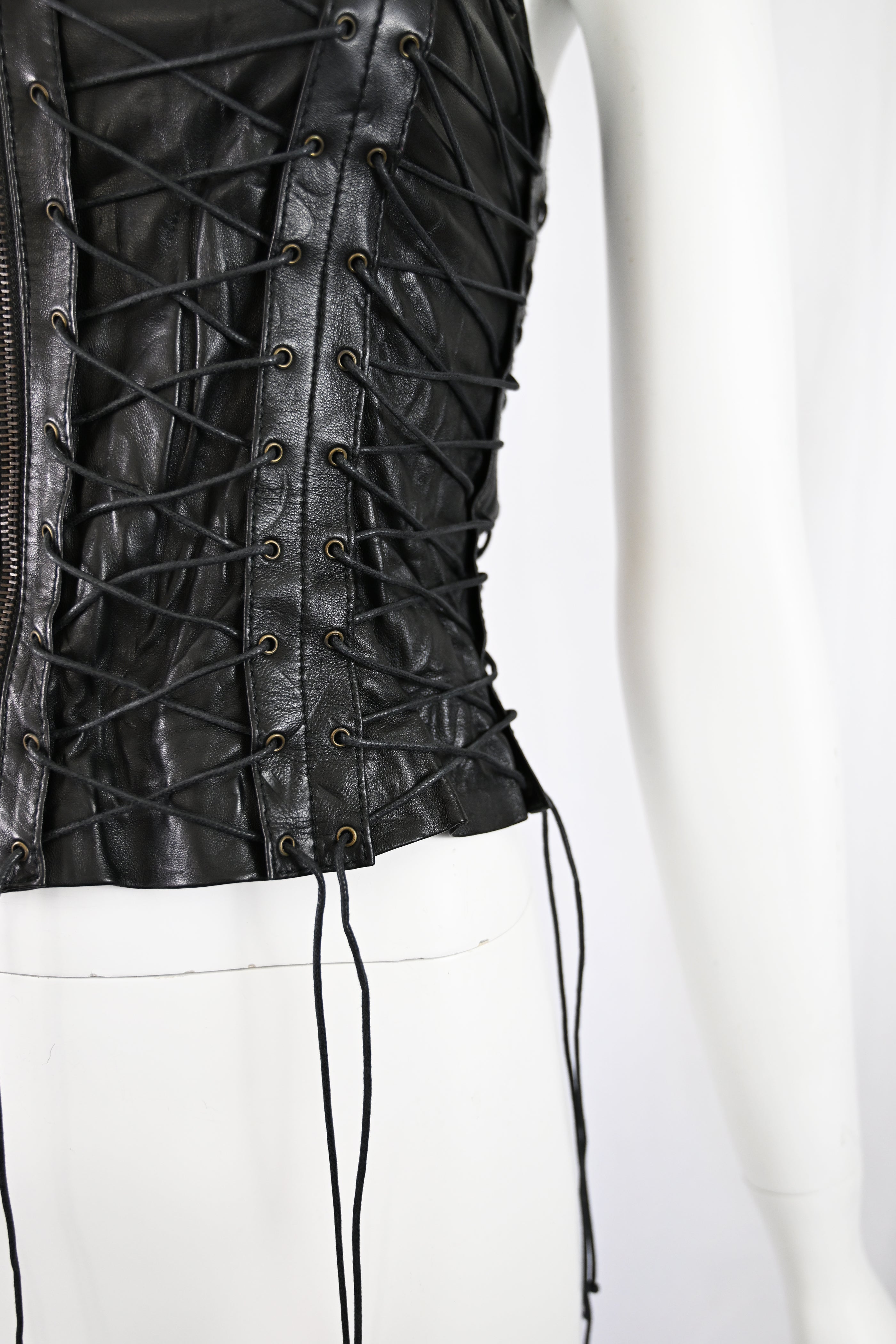 Plein Sud 2002 Leather Lace-Up Corset