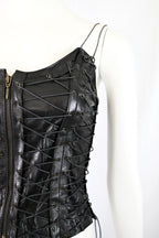 Plein Sud 2002 Leather Lace-Up Corset