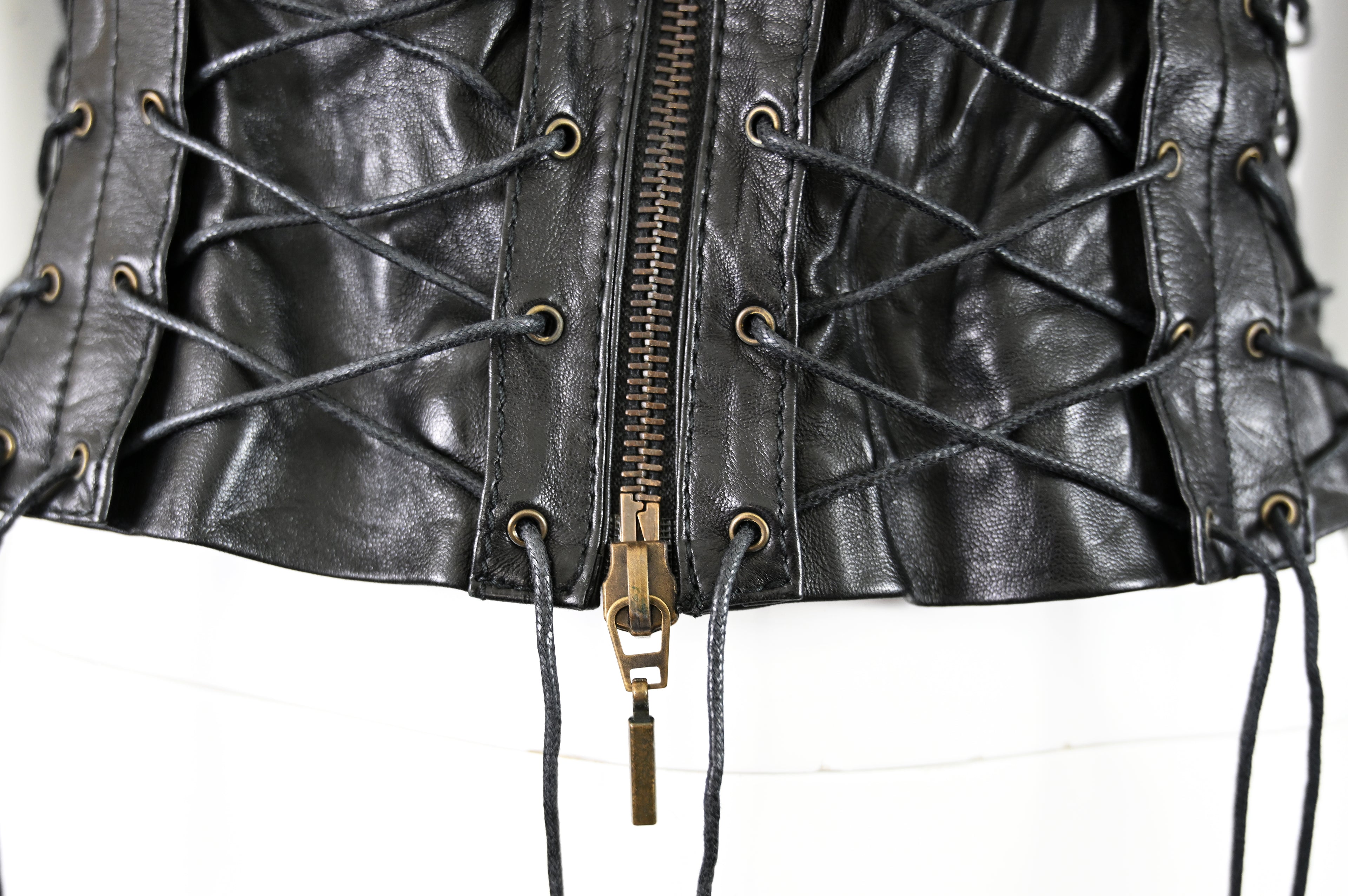 Plein Sud 2002 Leather Lace-Up Corset