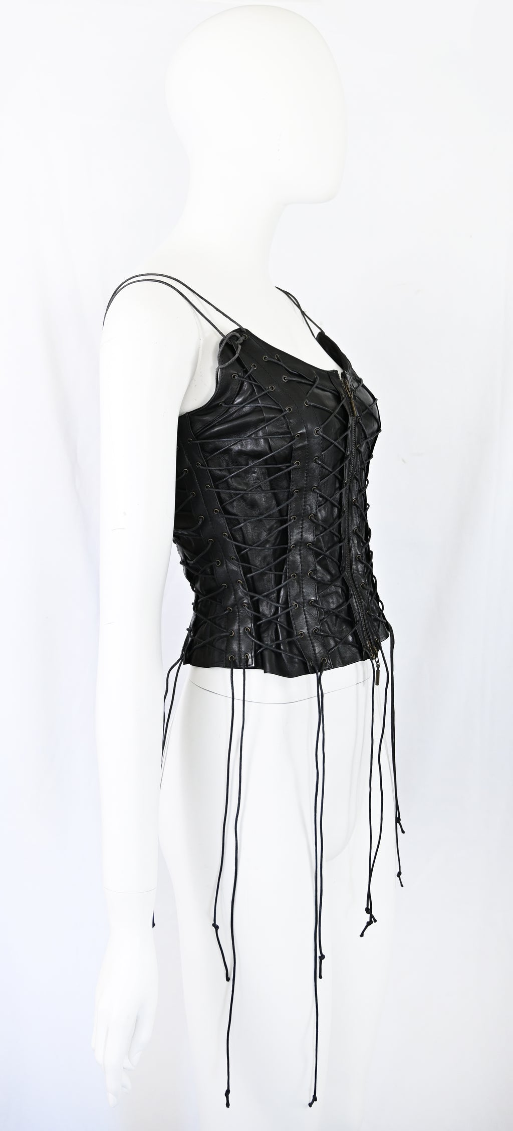 Plein Sud 2002 Leather Lace-Up Corset