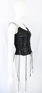 Plein Sud 2002 Leather Lace-Up Corset