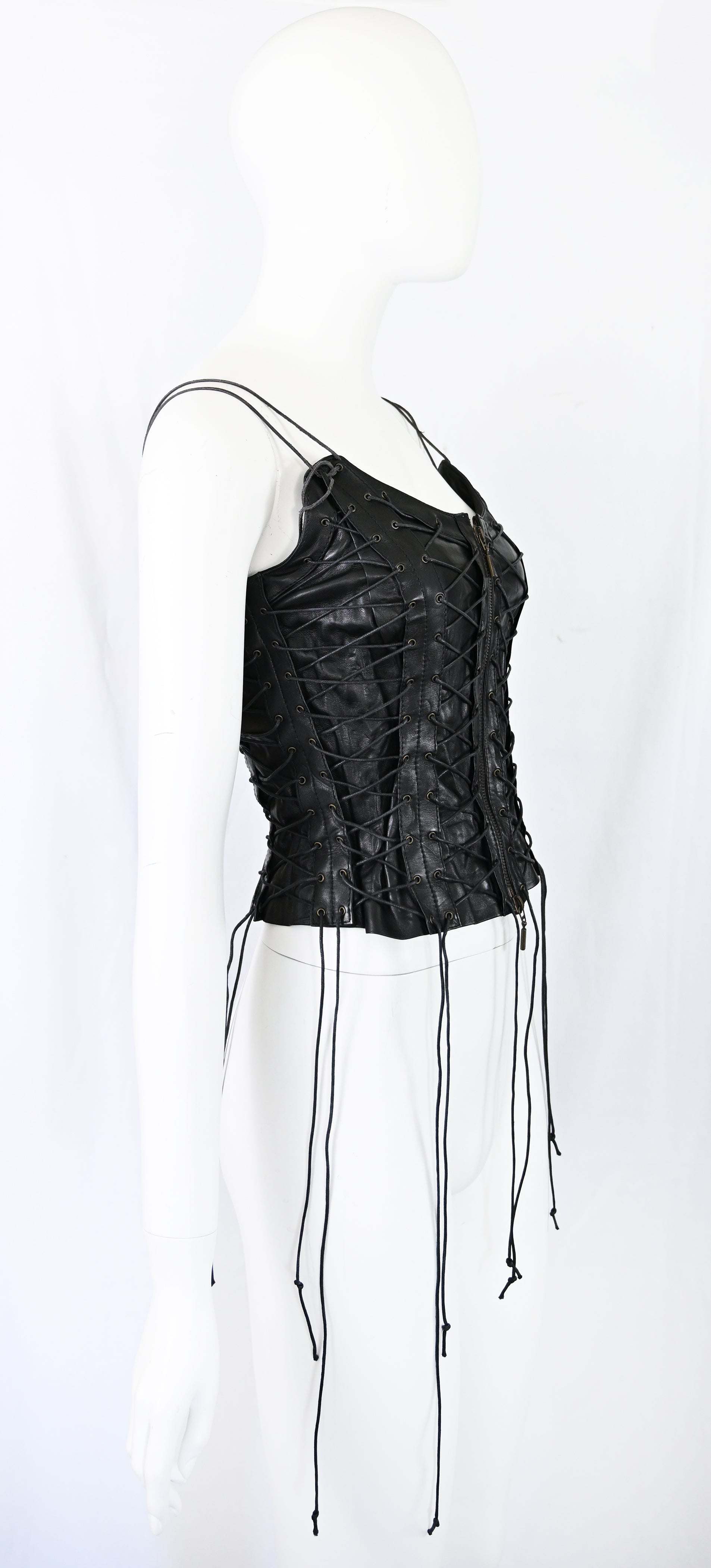 Plein Sud 2002 Leather Lace-Up Corset