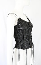 Plein Sud 2002 Leather Lace-Up Corset
