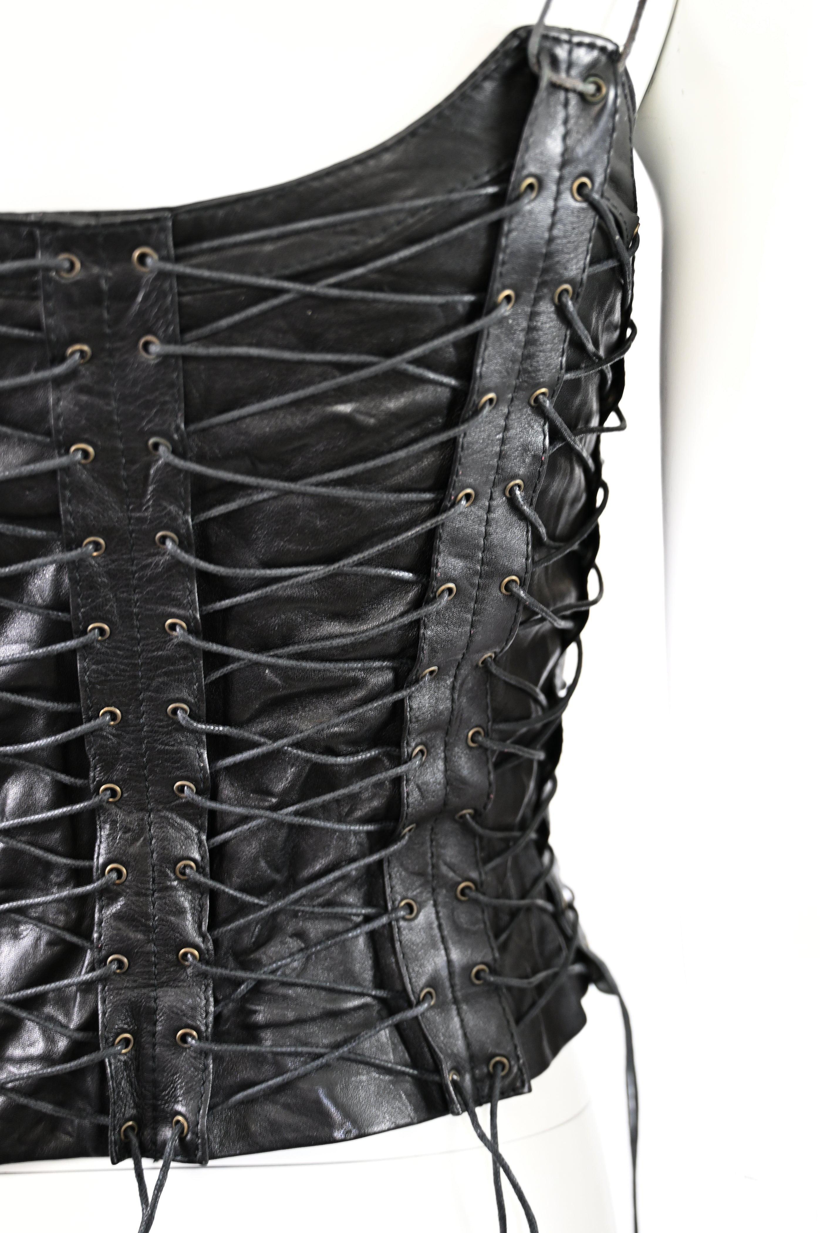 Plein Sud 2002 Leather Lace-Up Corset