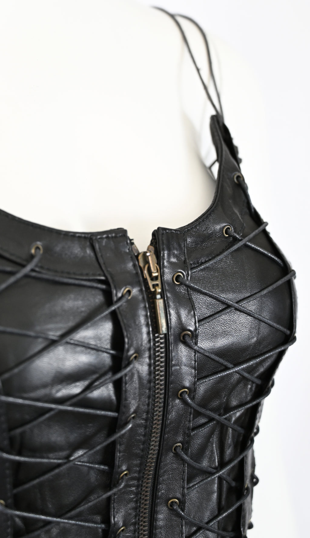 Plein Sud 2002 Leather Lace-Up Corset