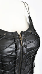 Plein Sud 2002 Leather Lace-Up Corset