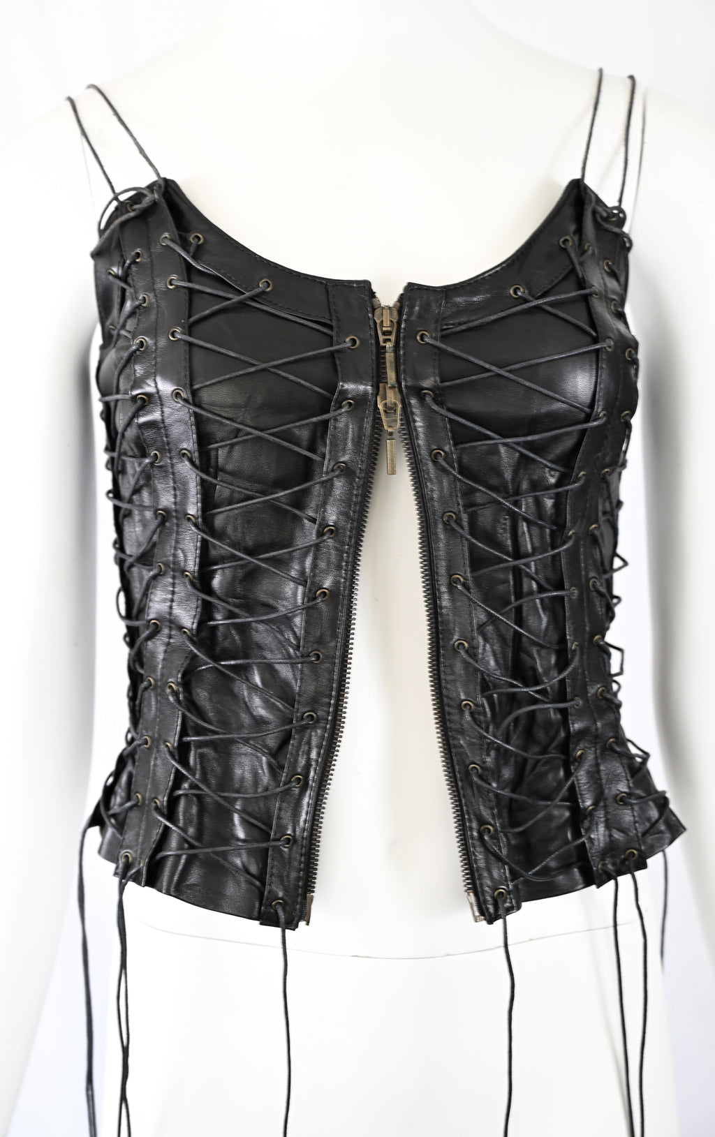 Plein Sud 2002 Leather Lace-Up Corset