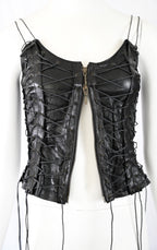 Plein Sud 2002 Leather Lace-Up Corset