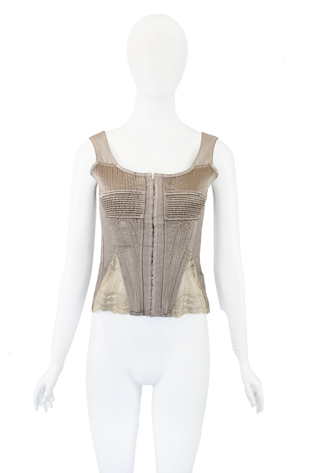 Gary Graham 2006 Silk Bustier with Lace