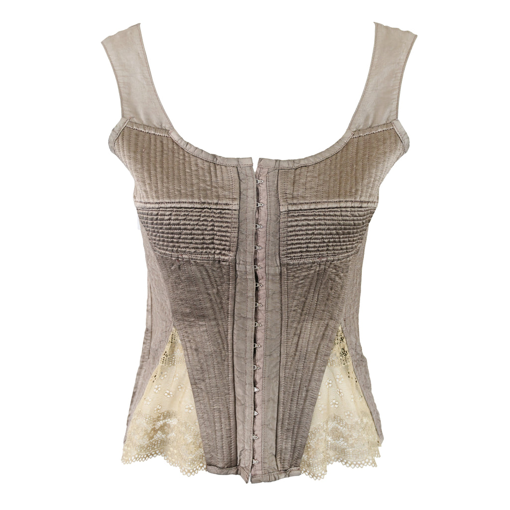 Gary Graham 2006 Silk Bustier with Lace