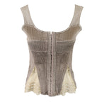 Gary Graham 2006 Silk Bustier with Lace