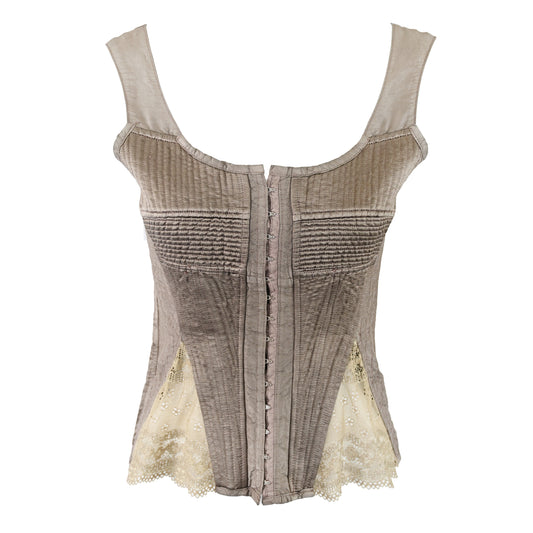 Gary Graham 2006 Silk Bustier with Lace