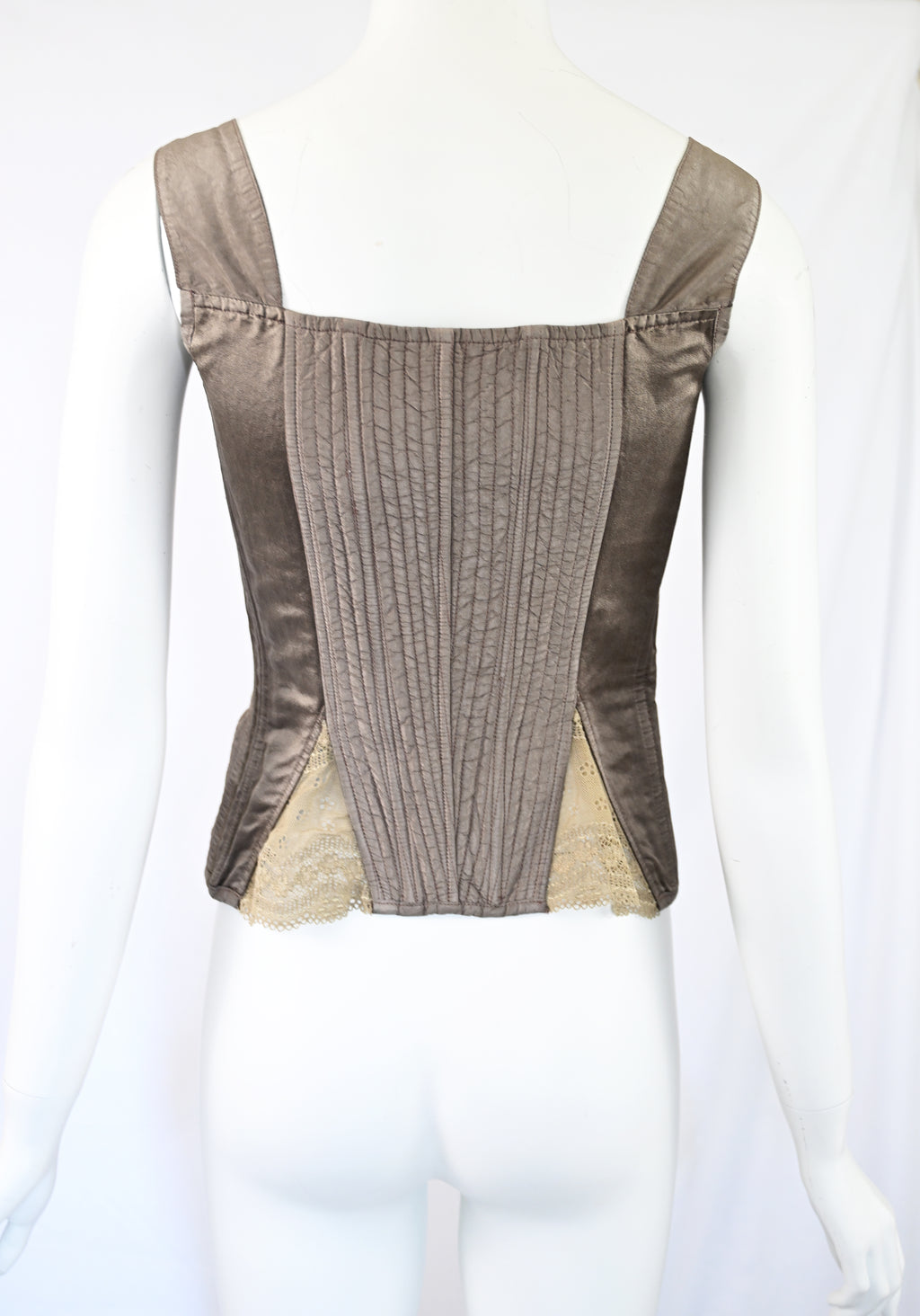Gary Graham 2006 Silk Bustier with Lace