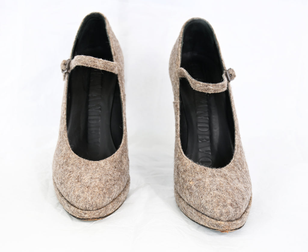 A.F. Vandevorst 2009 Felted Wool Heels