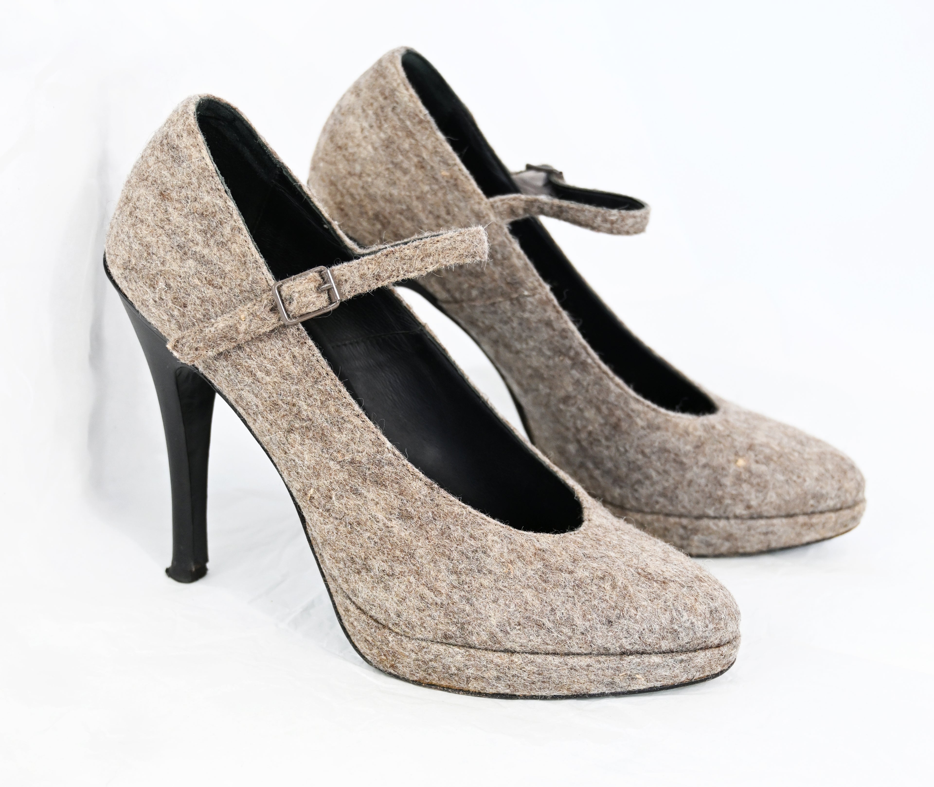 A.F. Vandevorst 2009 Felted Wool Heels