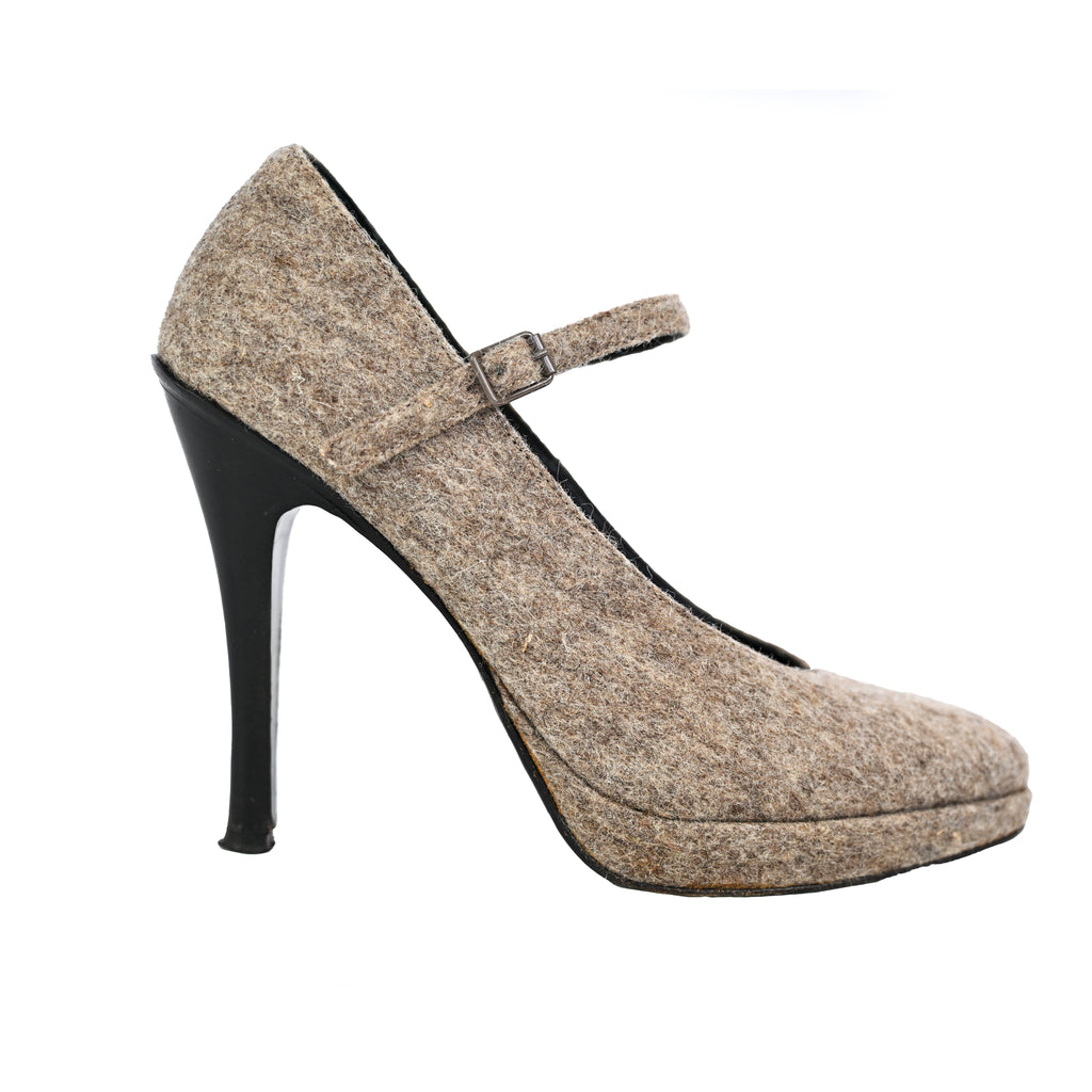 A.F. Vandevorst 2009 Felted Wool Heels