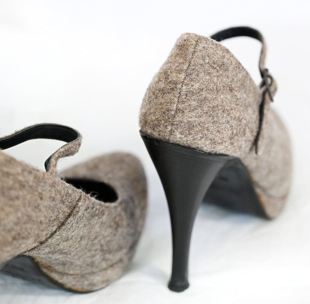 A.F. Vandevorst 2009 Felted Wool Heels