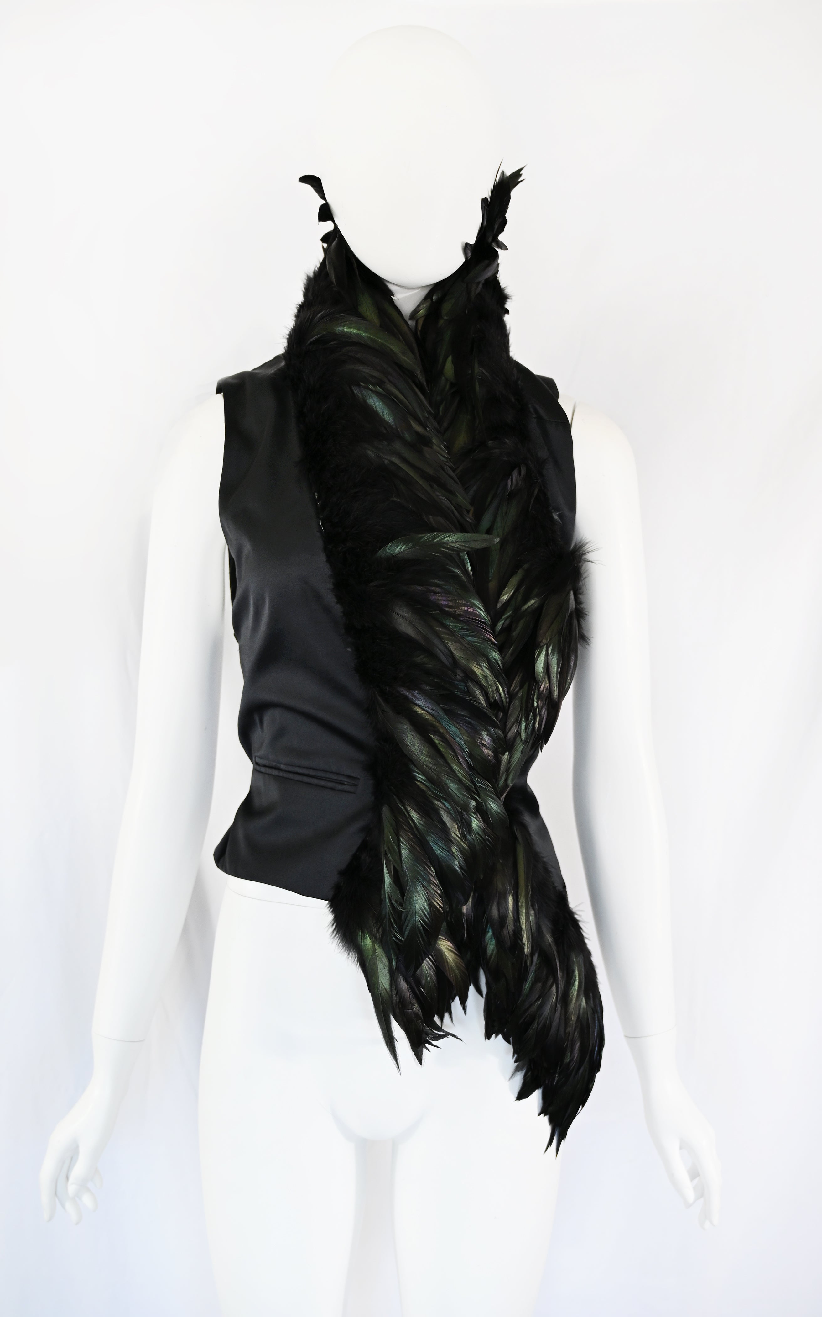 Ann Demeulemeester SS 2008 Feather Vest