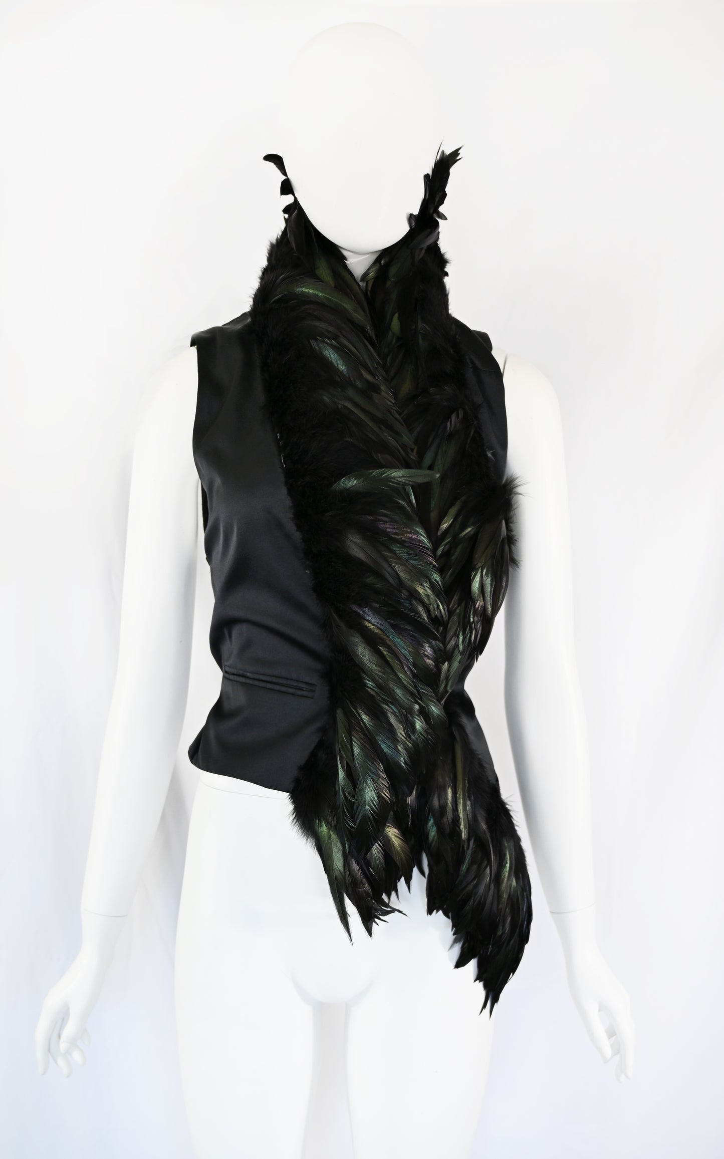 Ann Demeulemeester 2010 Feather Vest