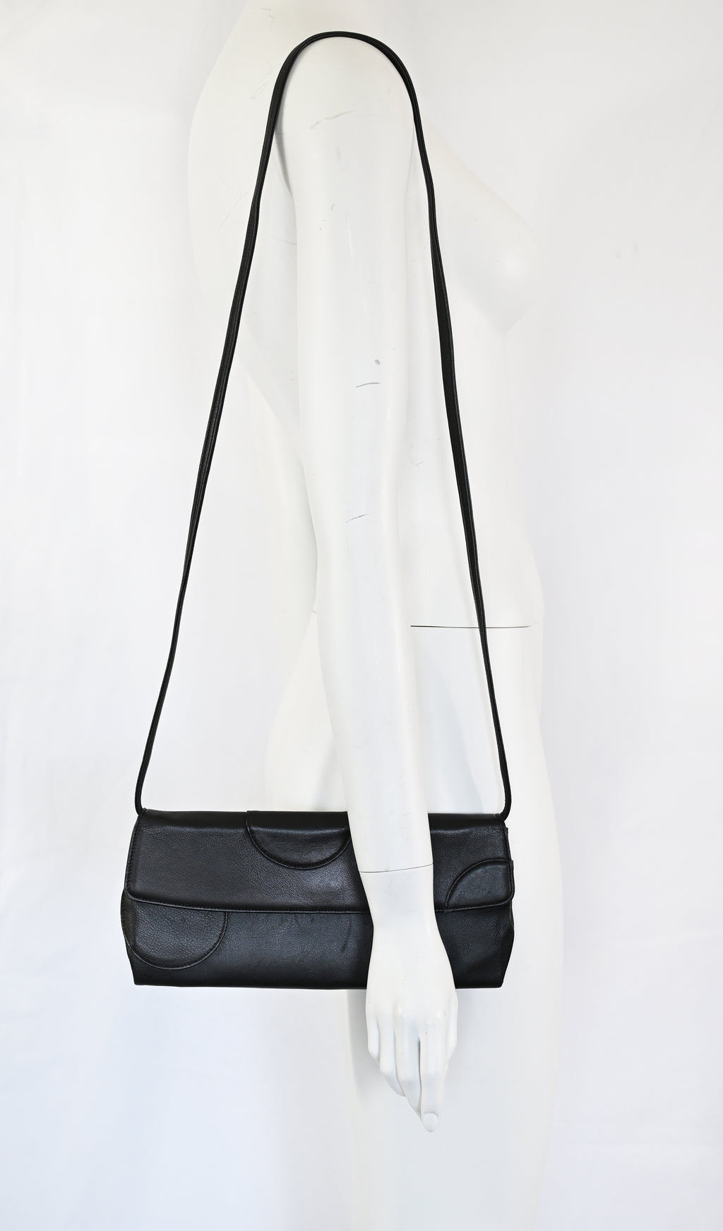 Martine Sitbon 1999 Leather Bag with Circles
