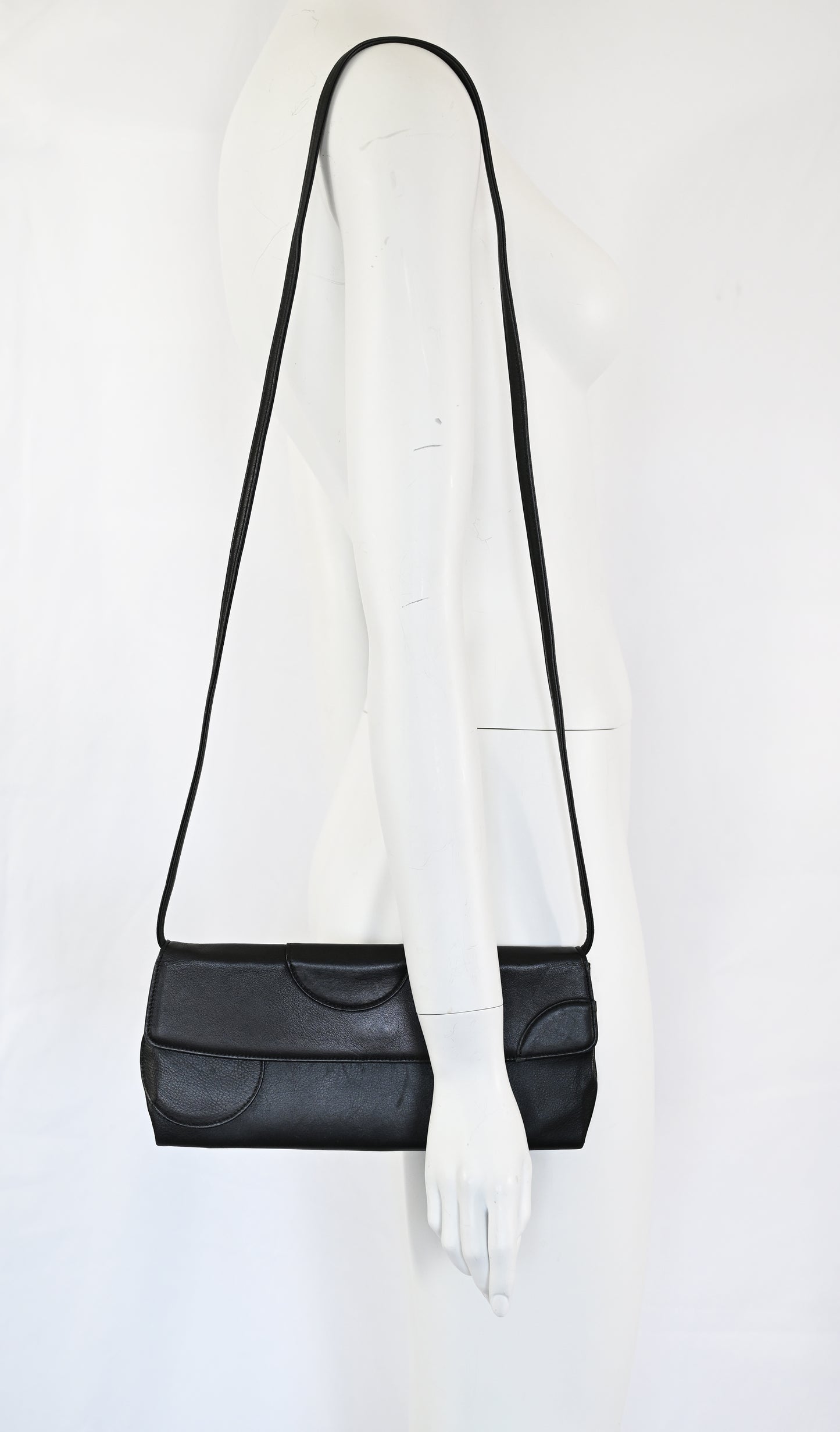 Martine Sitbon 1999 Leather Bag with Circles