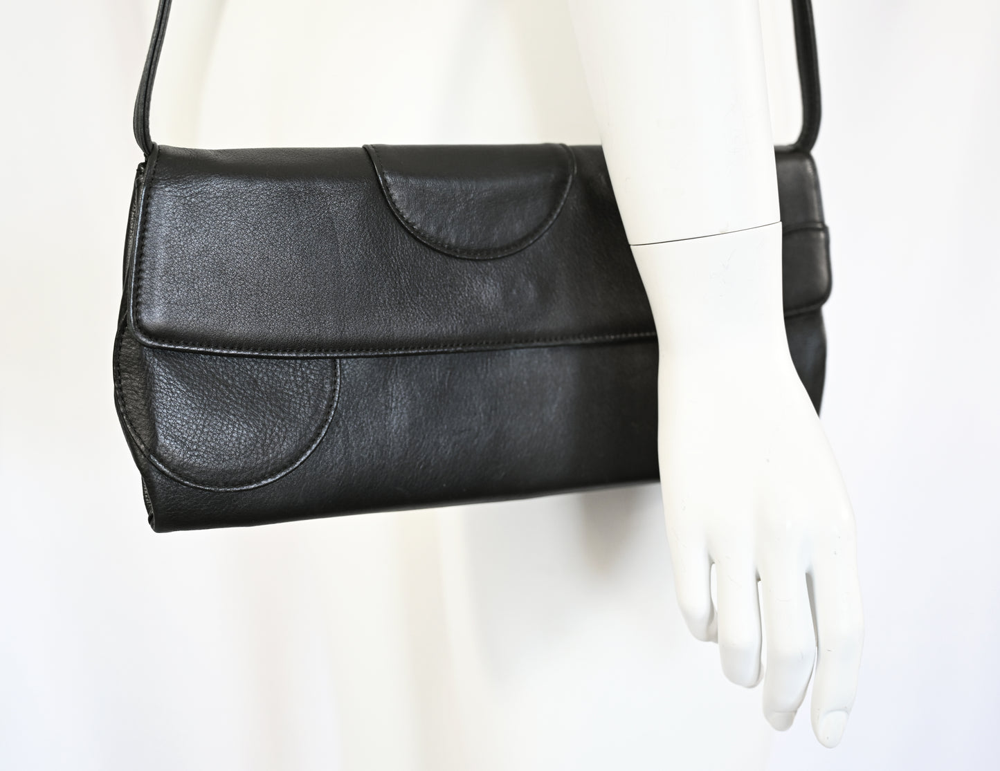 Martine Sitbon 1999 Leather Bag with Circles
