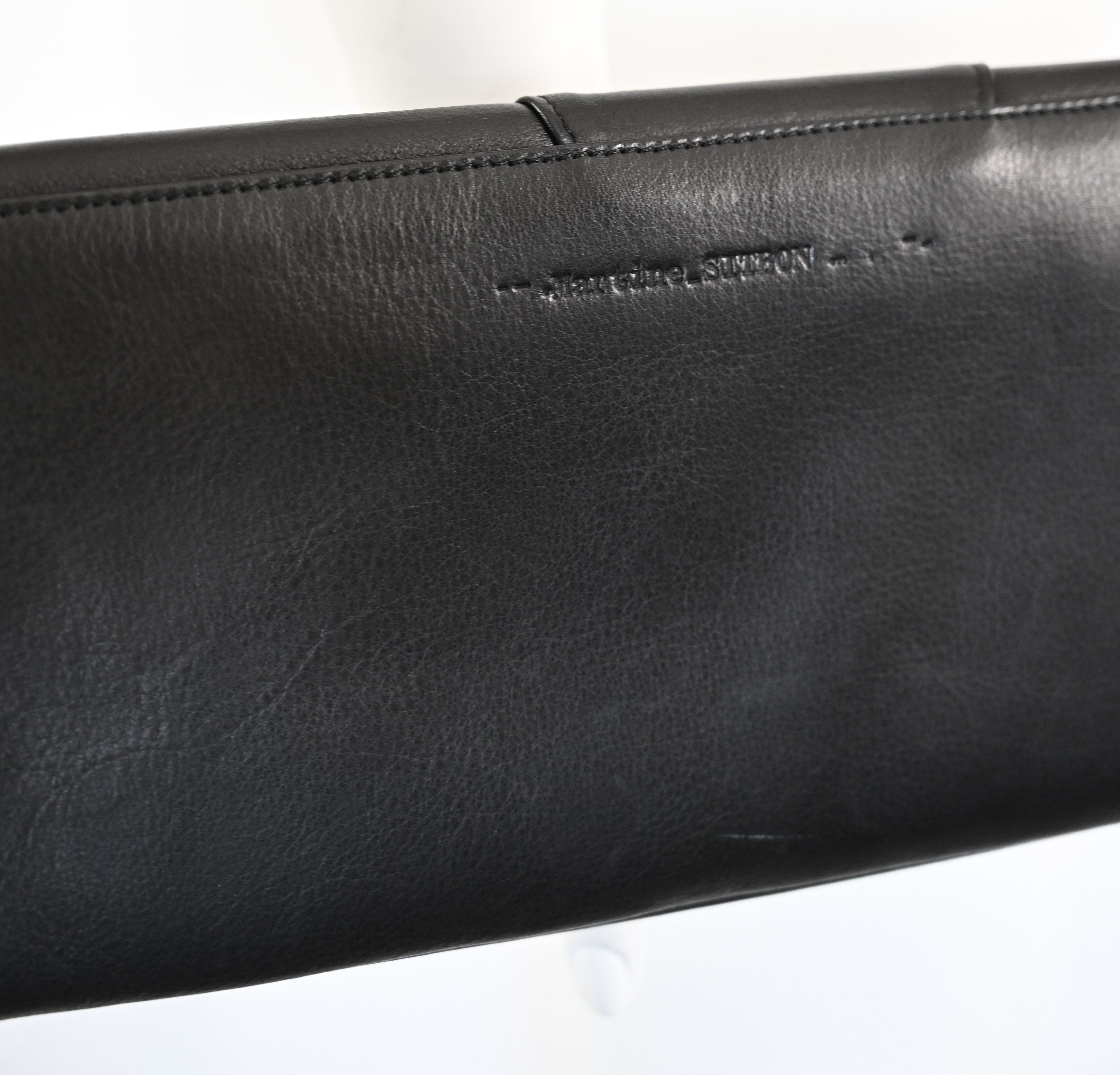 Martine Sitbon 1999 Leather Bag with Circles