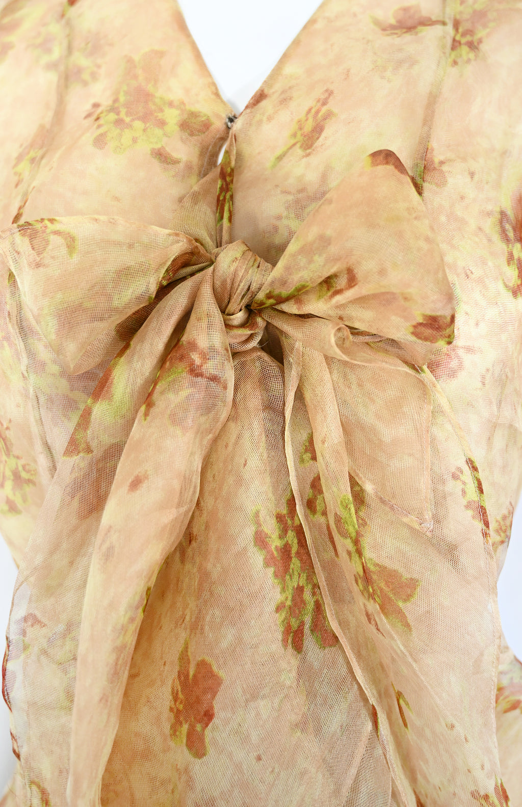 Olivier Theyskens Sheer Floral Skirt Set