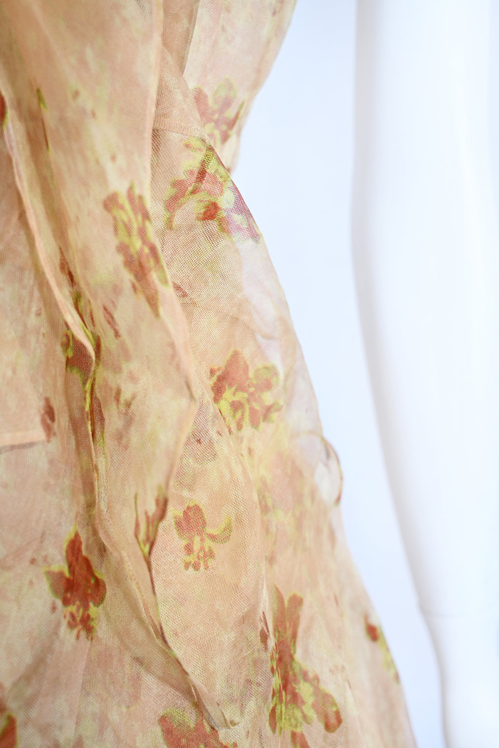 Olivier Theyskens Sheer Floral Skirt Set