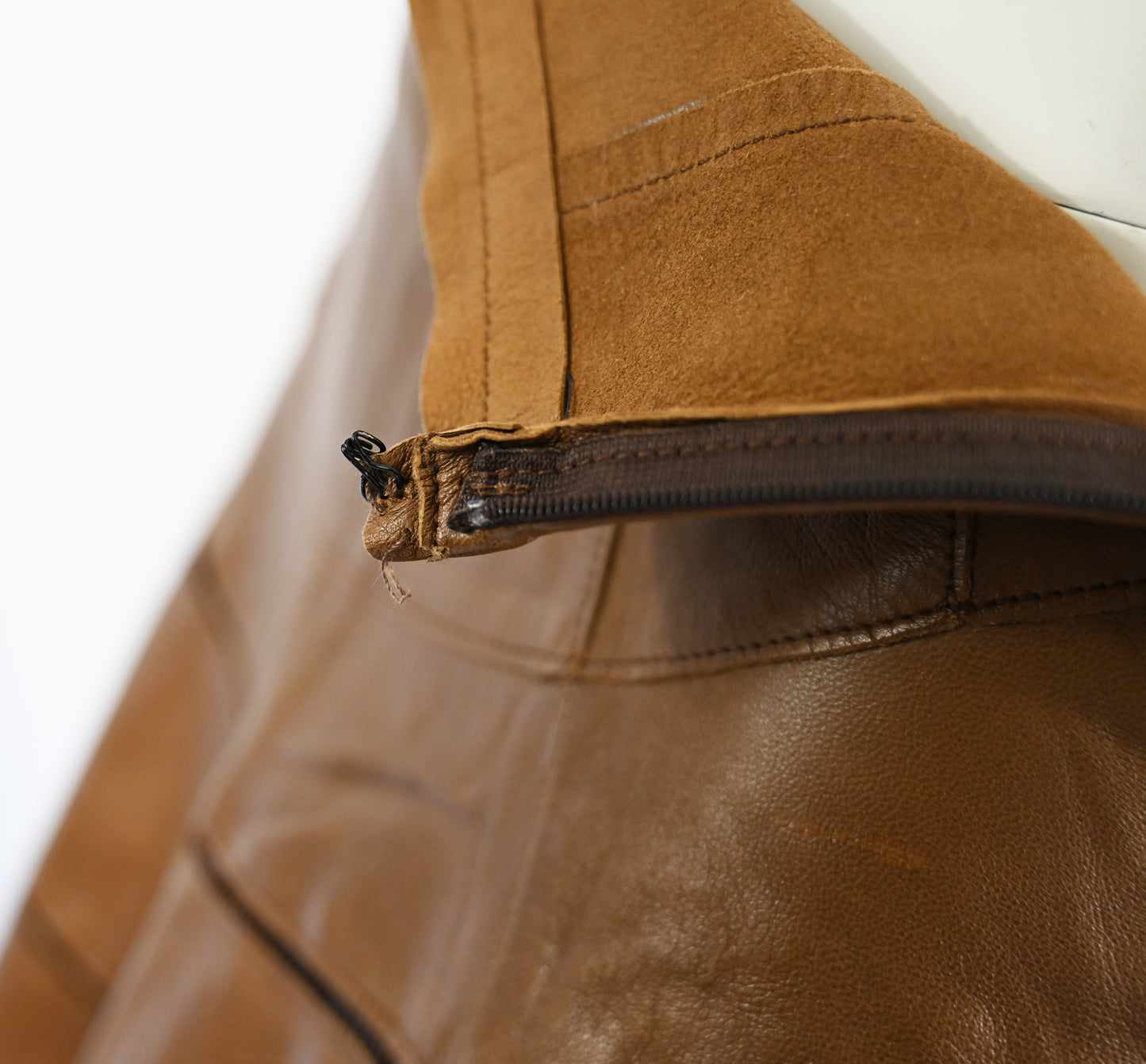 Jitrois Leather Detached Panel Mini Skirt