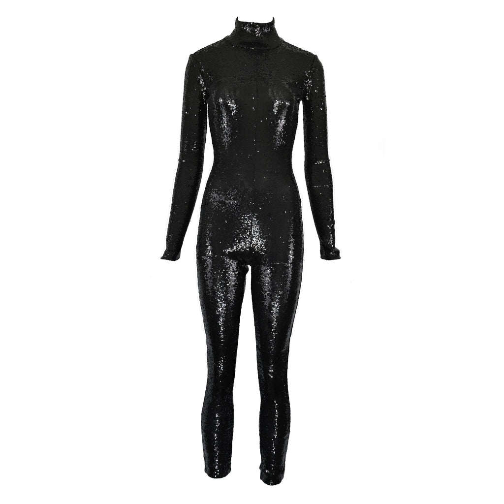 Veronique Branquinho FW 2016 Sequin Embellished Catsuit